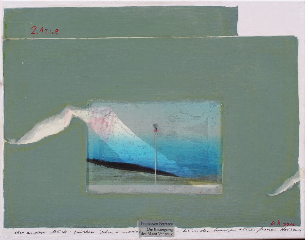 Dieter Rübsaamen - Mont Ventoux - der andere Blick - aus der Petrarca Serie, Mischtechnik